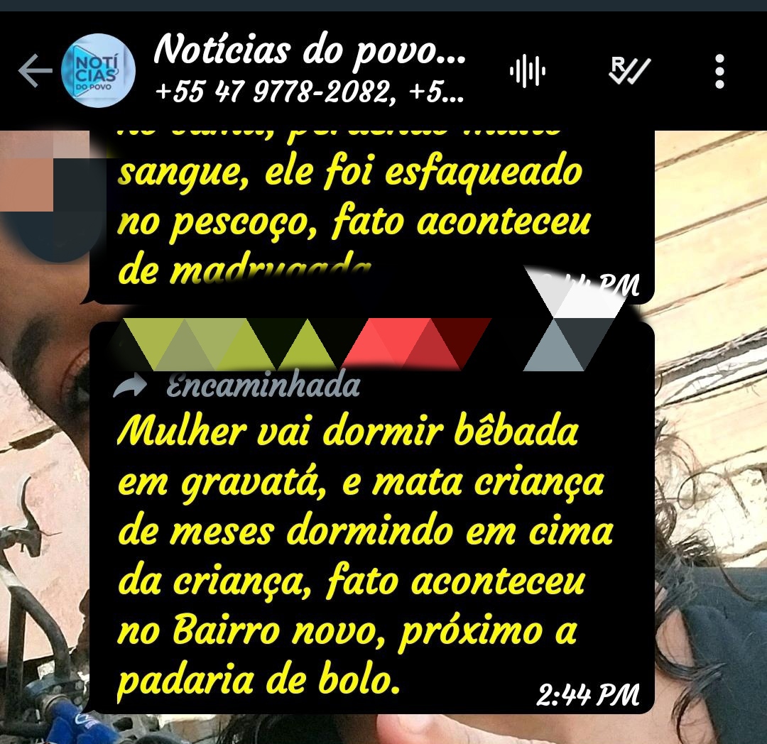 GRAVATÁ Homem que afirmou da mãe ter matado o próprio filho e oque